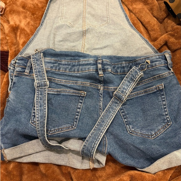 Blue Denim Women's Overalls - Picture 2 of 3